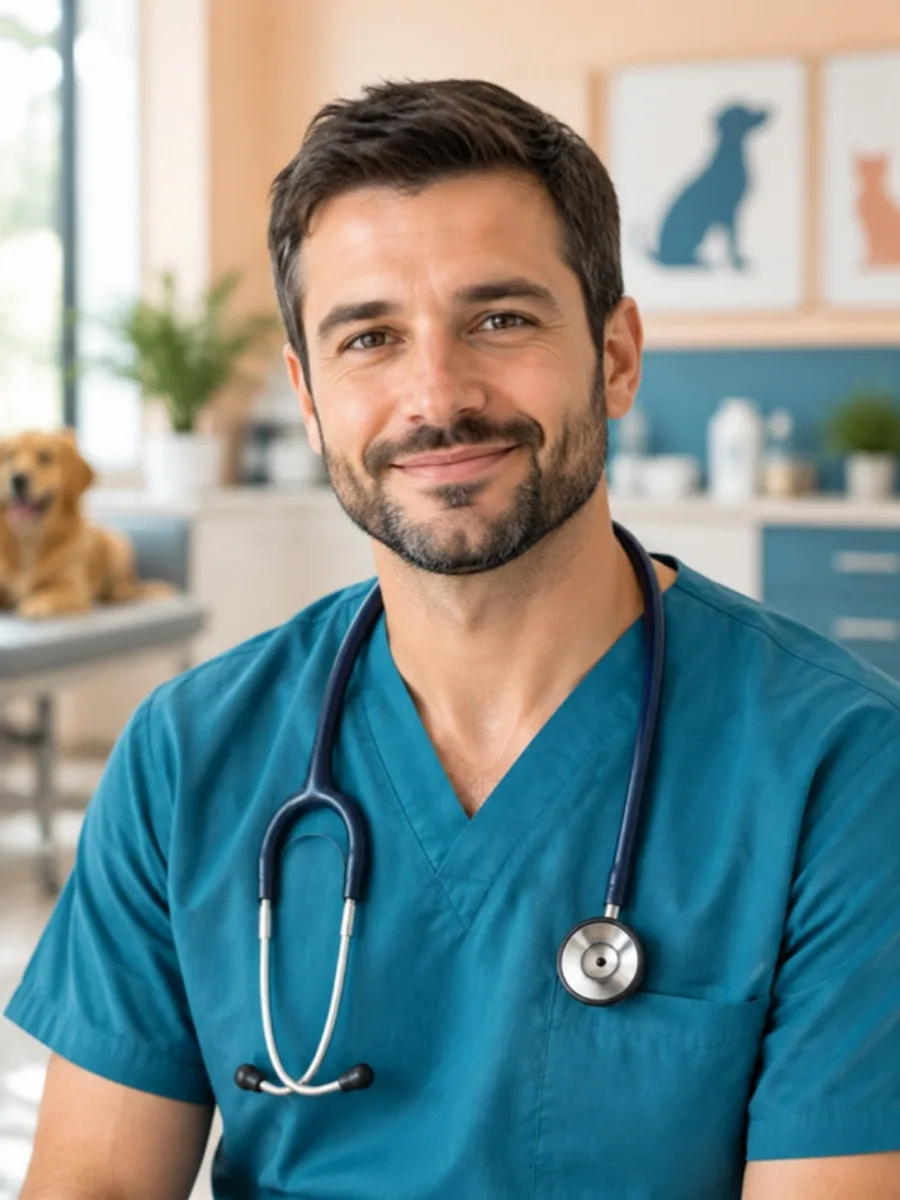 Retrato de Daniel Oliva, veterinario
