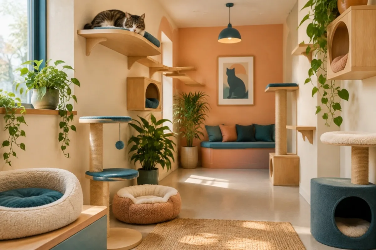 Sala de espera solo para gatos